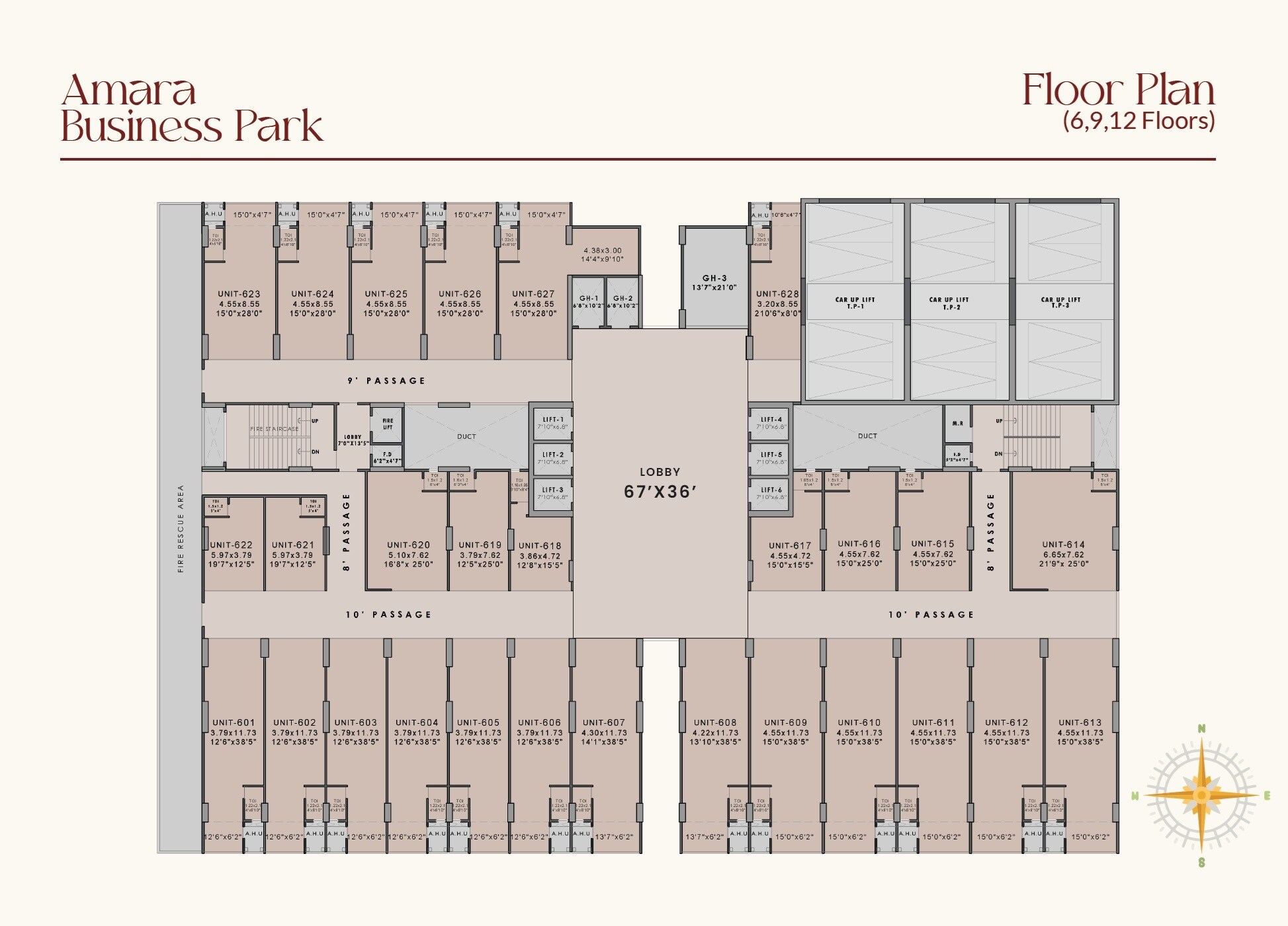 Amara Business Park Floor Plans
