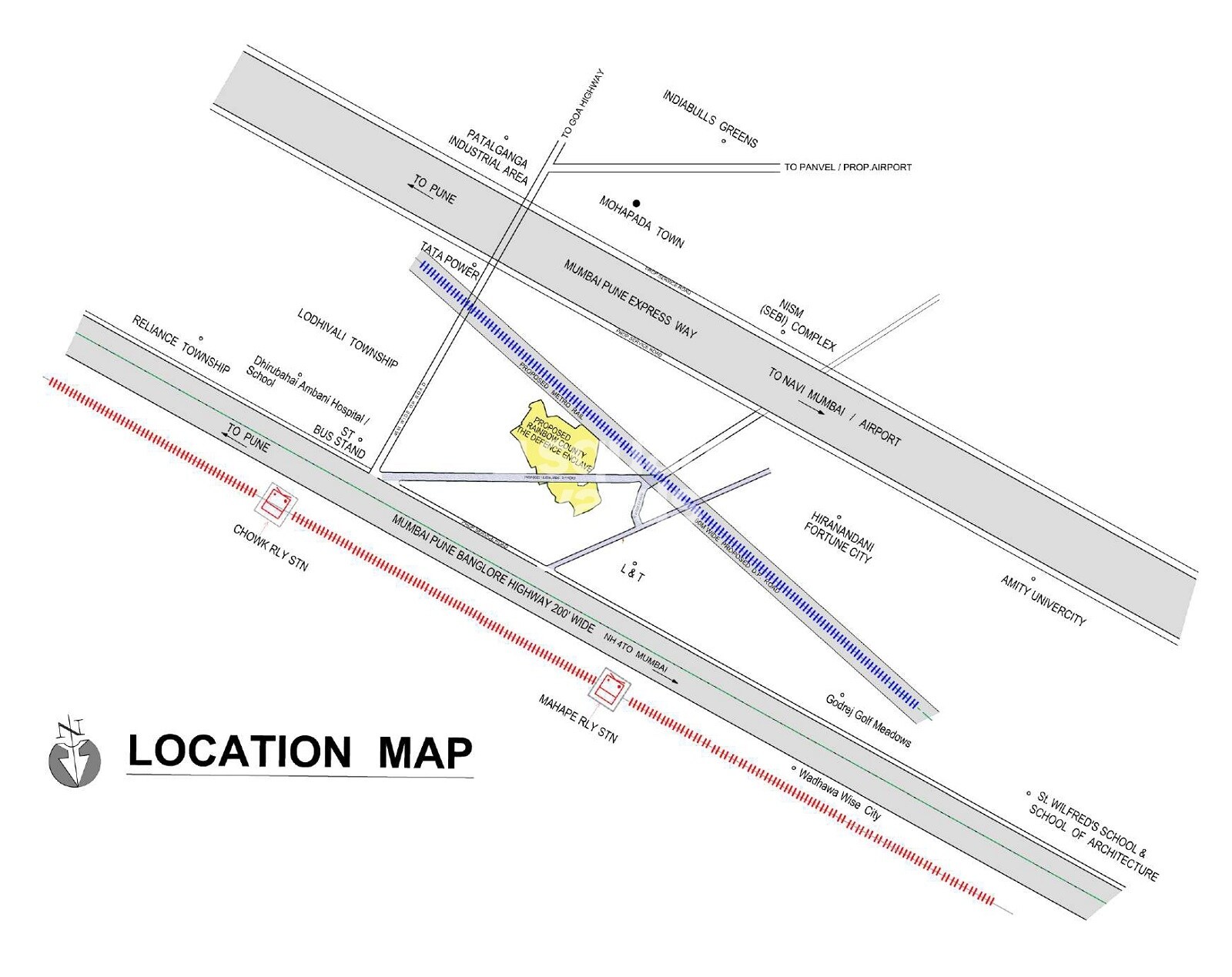 Anantham Rainbow County The Defence Enclave Location Image