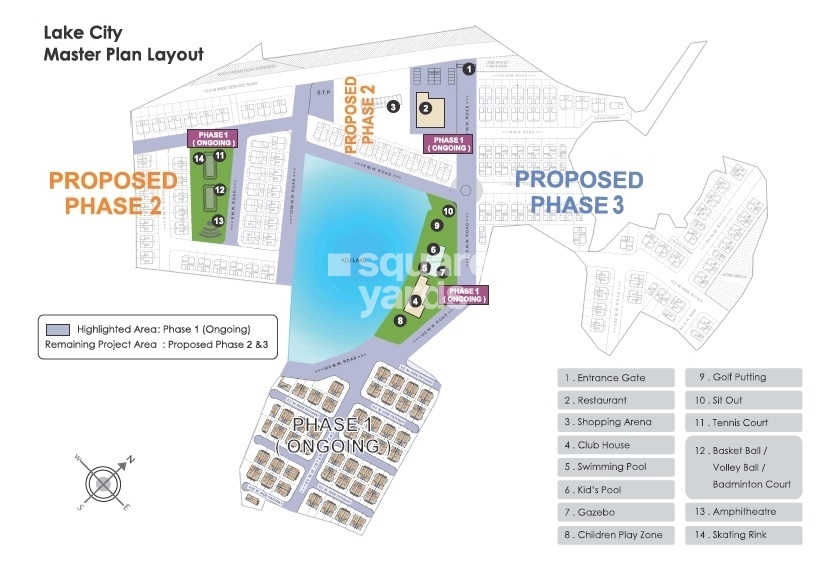 Apratim Lake City Master Plan Image