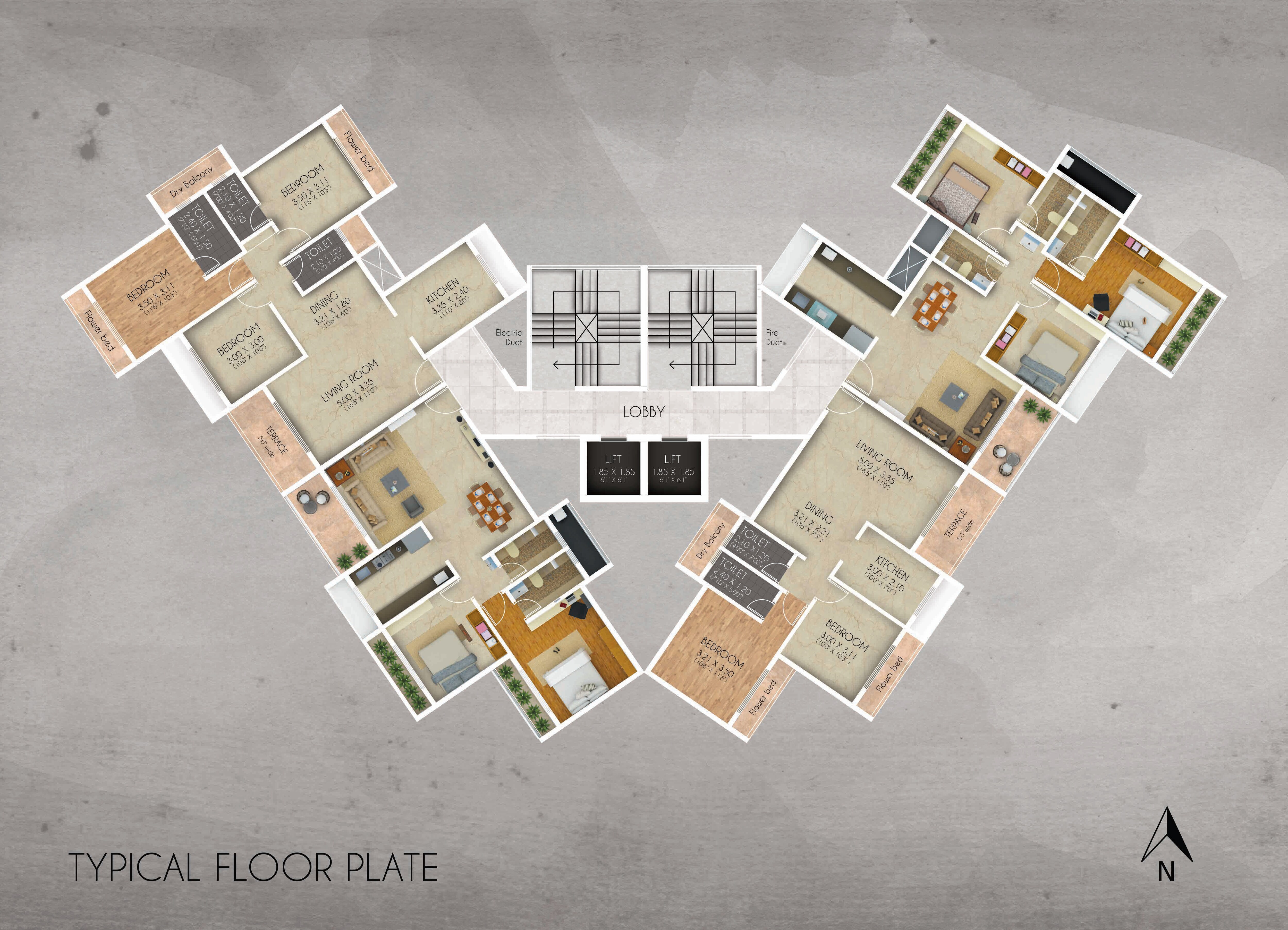 Archstone Infinity Tower Floor Plans 2