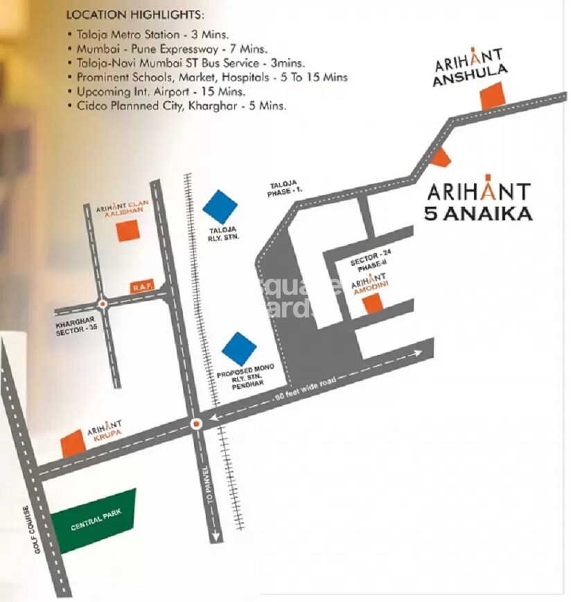 Arihant 5 Anaika Location Image