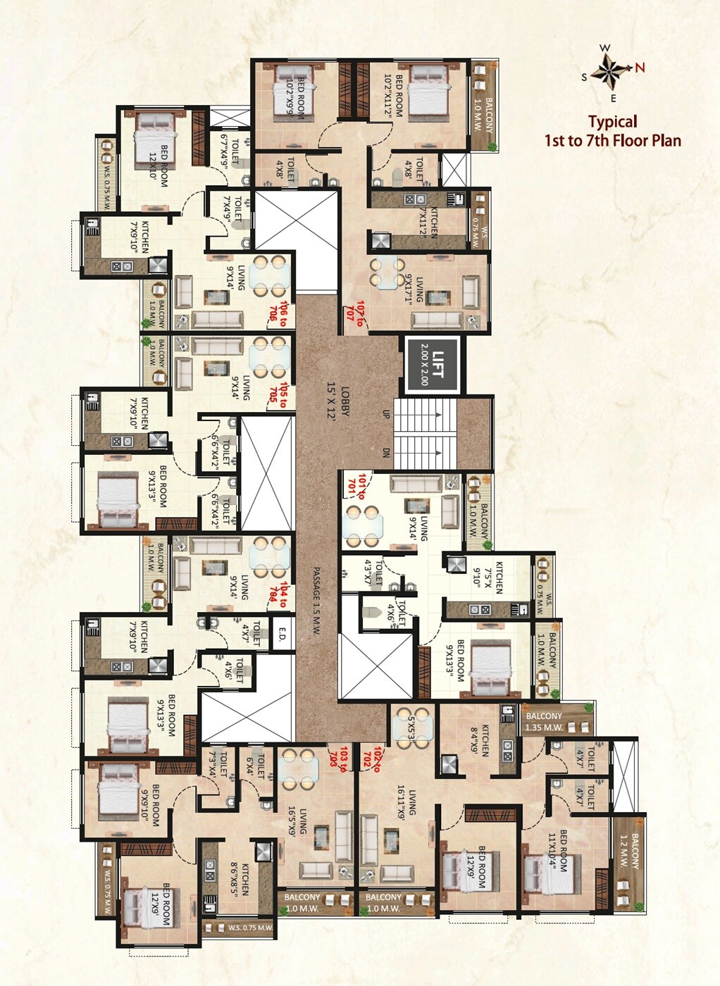 Ashapura Ayodhya Floor Plans