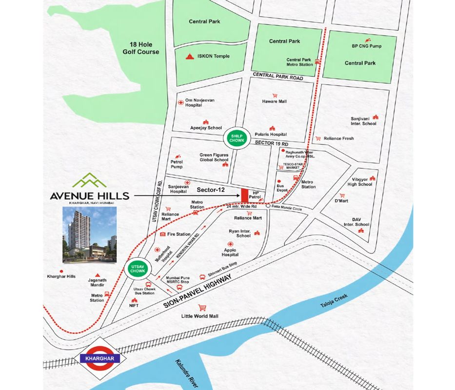 Avenue Hills Location Image