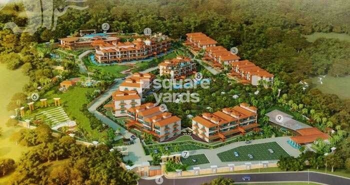 B-Qubes-Holiday-Maiyaan-Karjat_a scenic view of a lush green field with palm trees