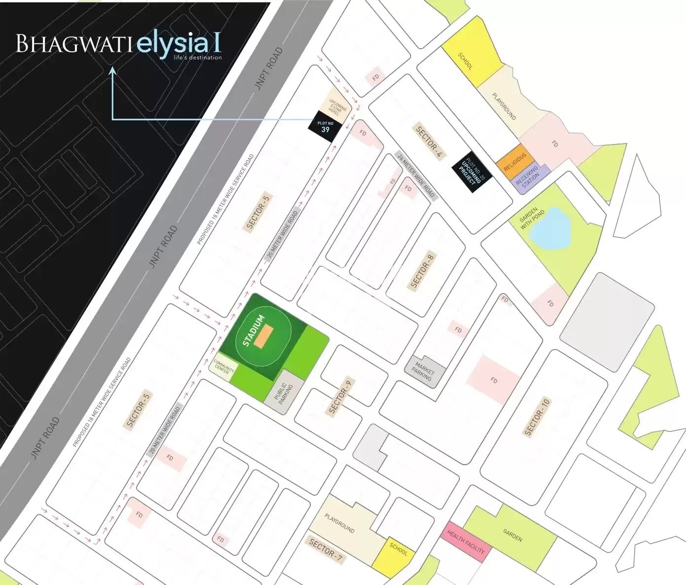 Bhagwati Elysia Location Image