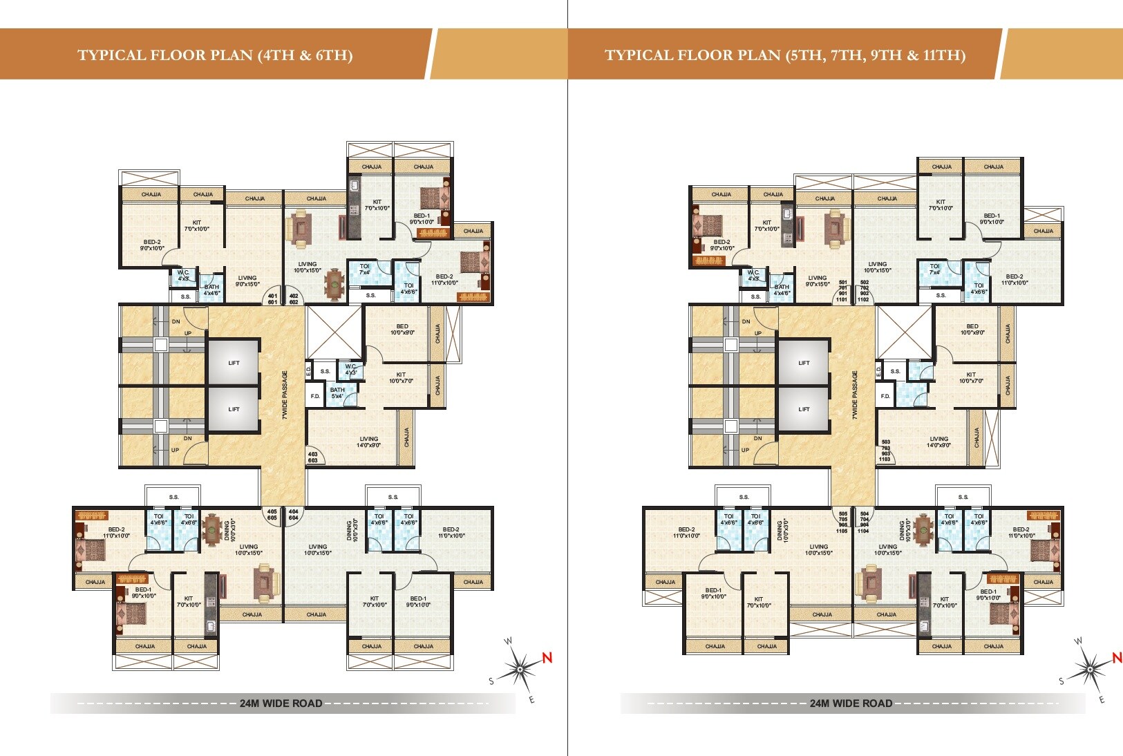 Bhakti Aura Floor Plans