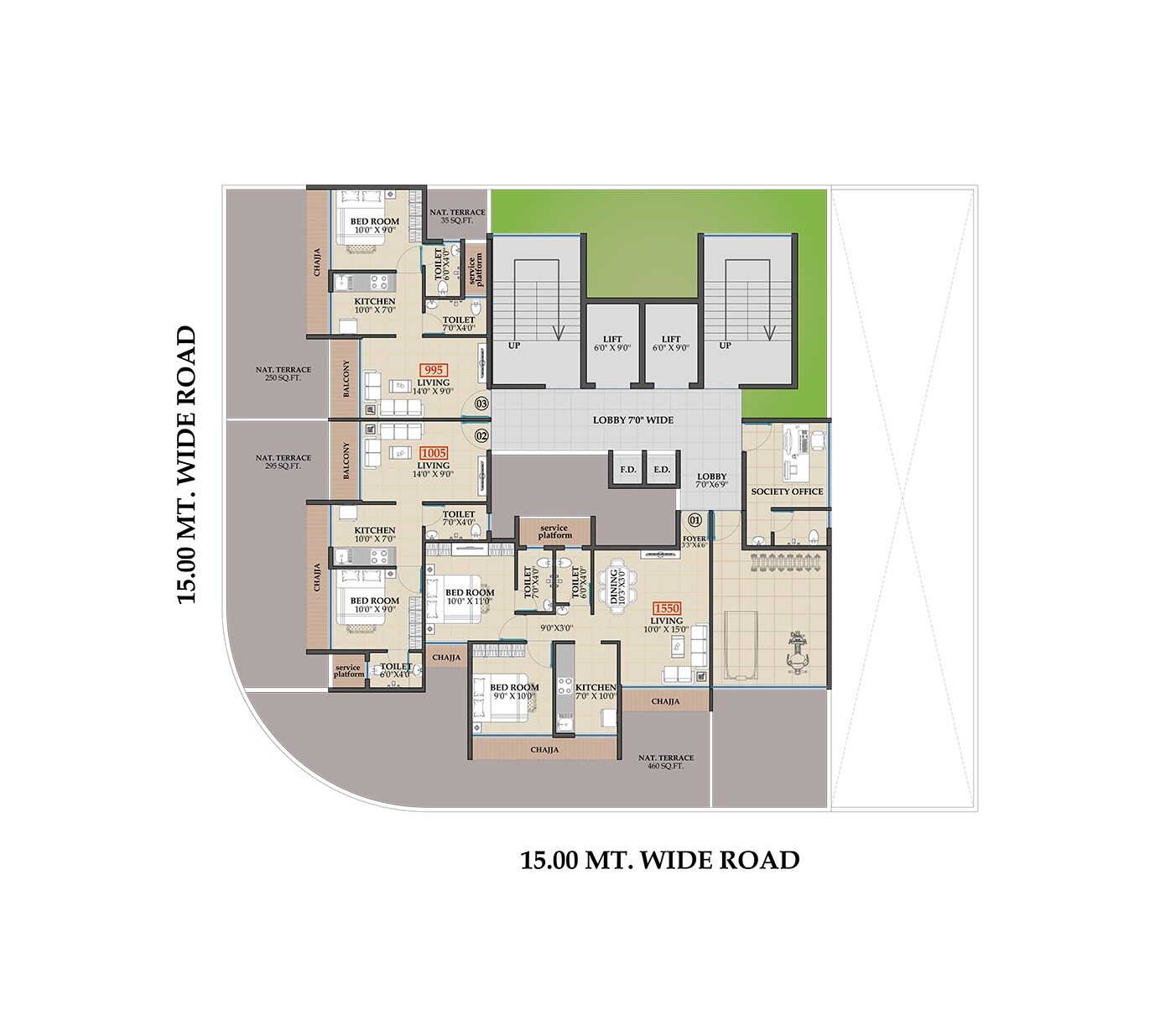 Bhanu Heights Floor Plans 1