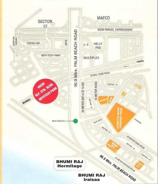 Bhumiraj Hermitage Location Image