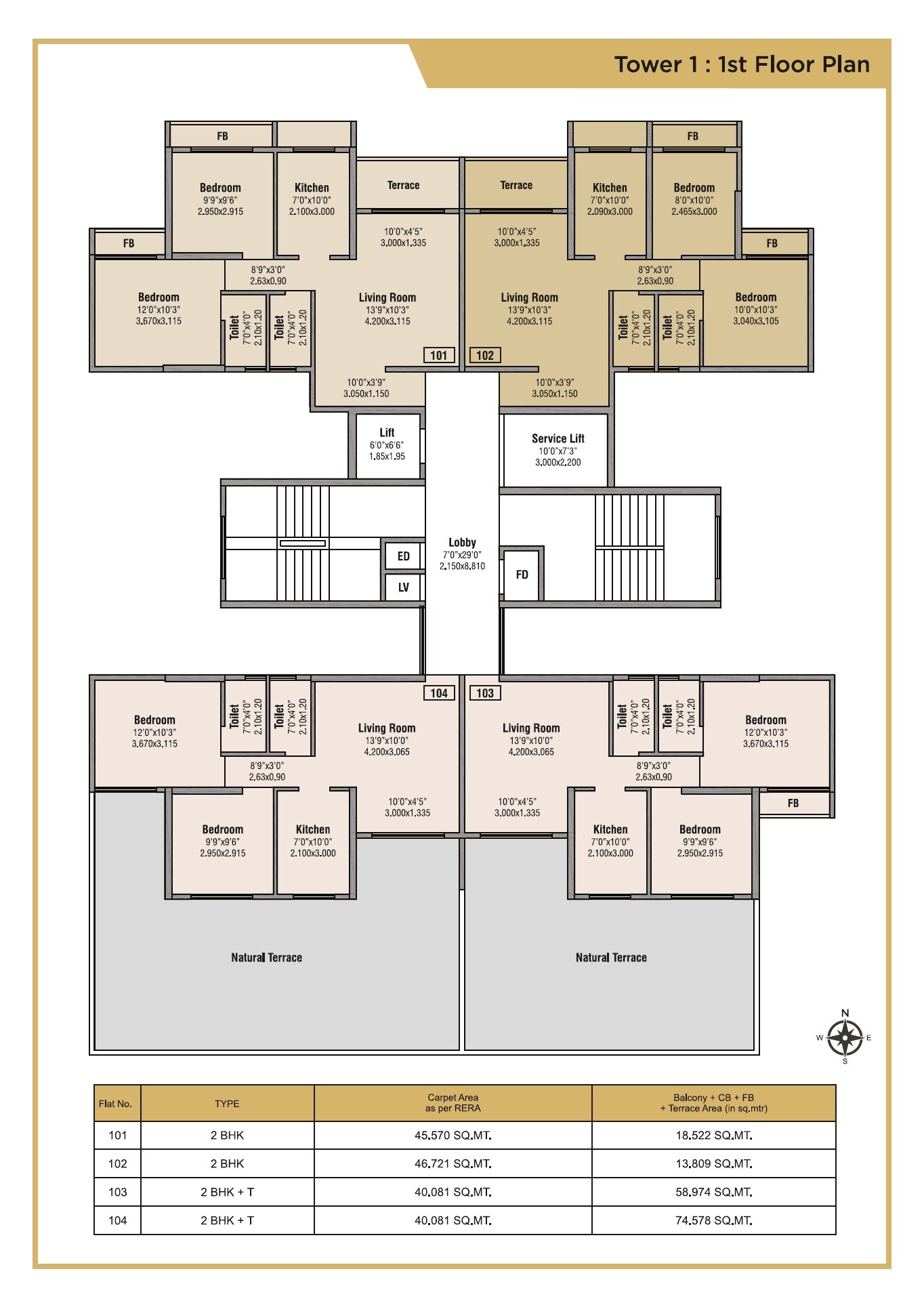 Bhumiraj Hills Floor Plans