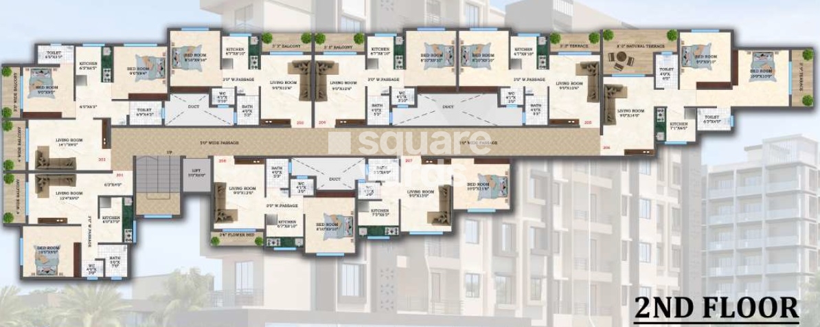 BRS Shree Sai Towers Floor Plans