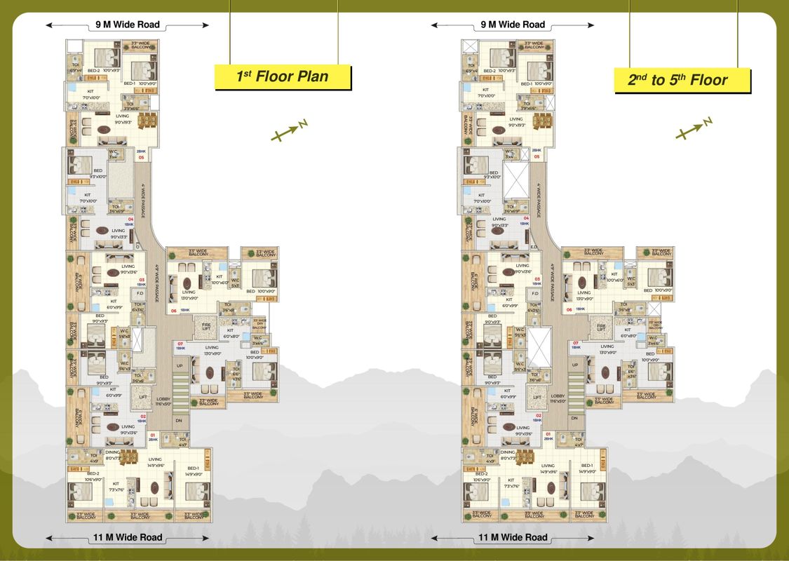 Chaitanya Hills Floor Plans
