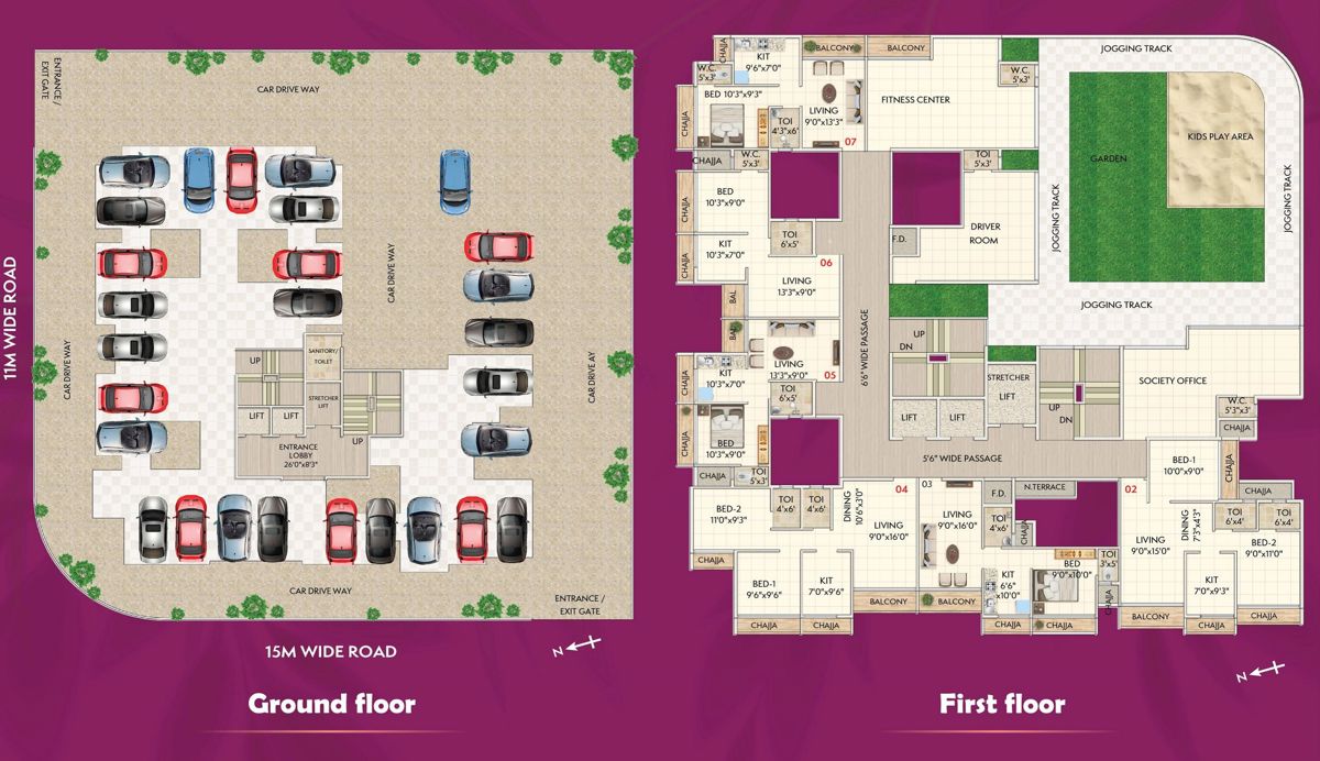Chaitanya Pralhad Floor Plans