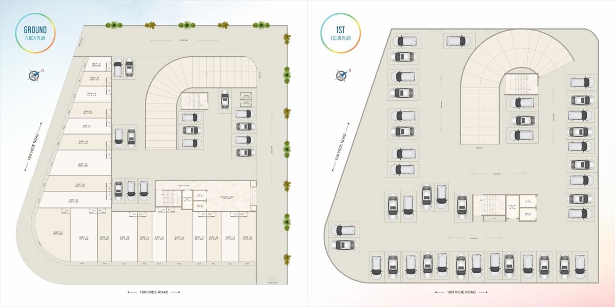 Chamunda Sky Line Floor Plans