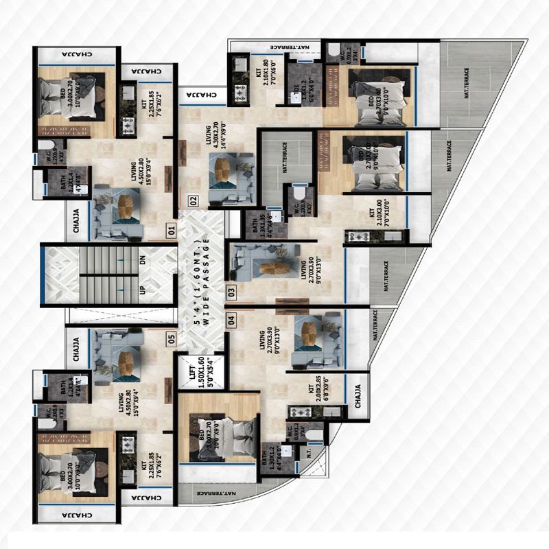 Cheroba Aai Residency Floor Plans