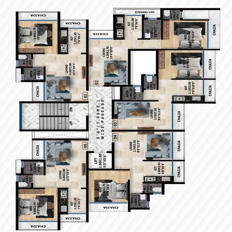 Cheroba Aai Residency Floor Plans