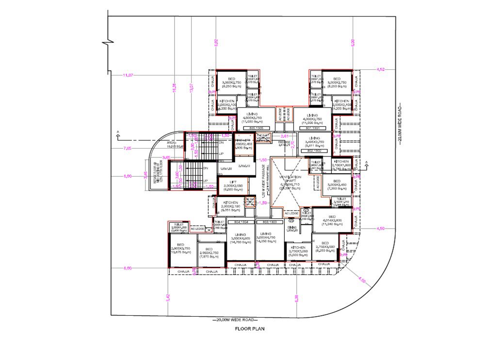 Crystal Mahadev Century Floor Plans
