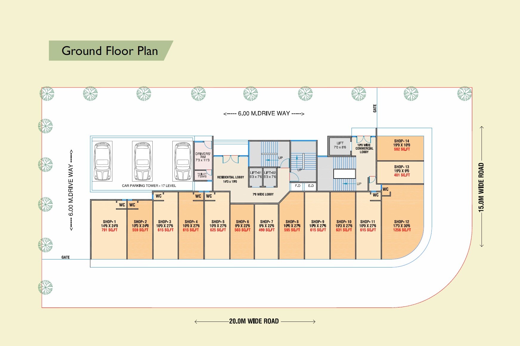 DDSR Heights Floor Plans