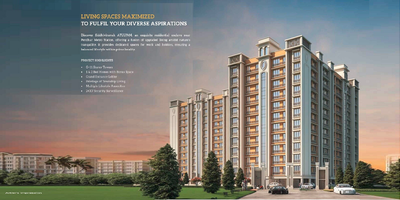 Divyadrishti Siddhivinayak Atulyam residential project in Taloja
