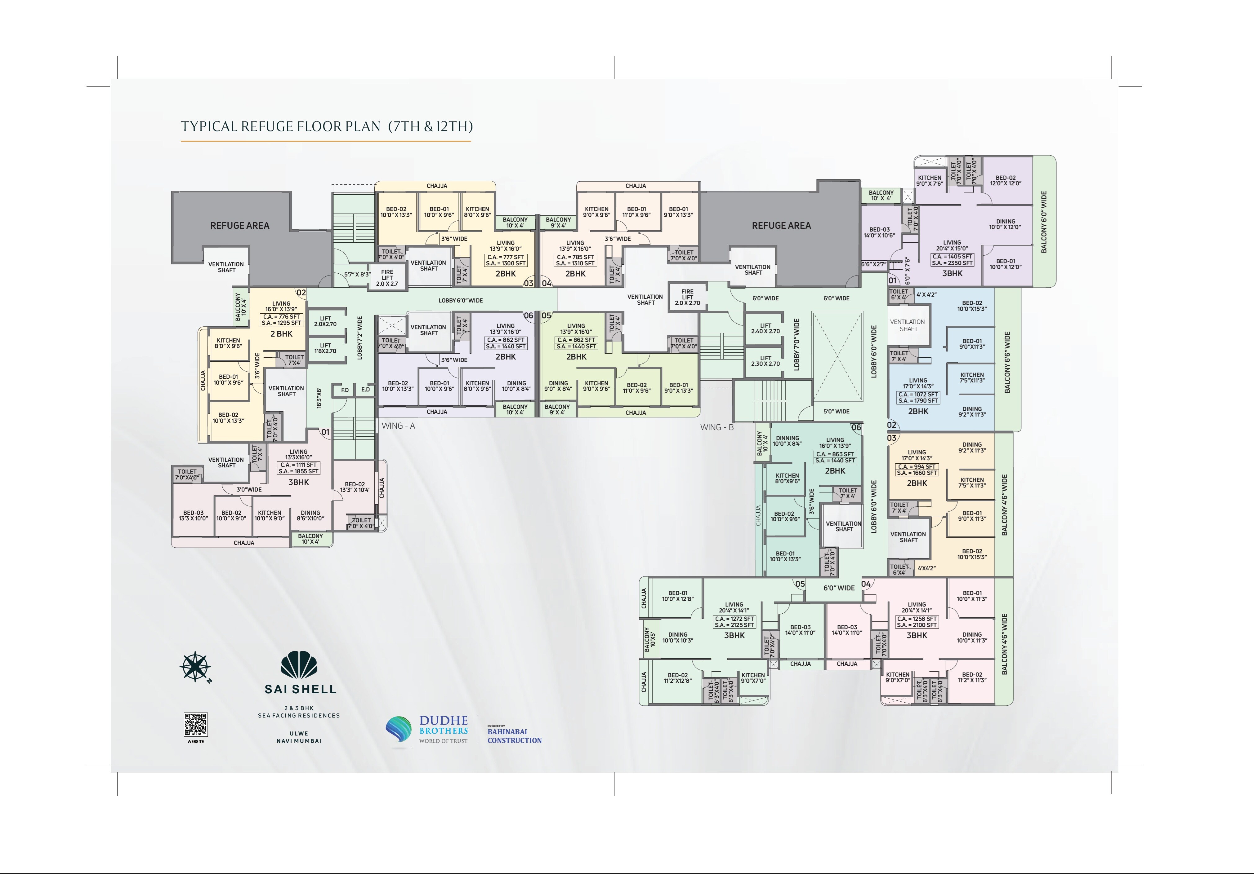 Dudhe Sai Shell Floor Plans
