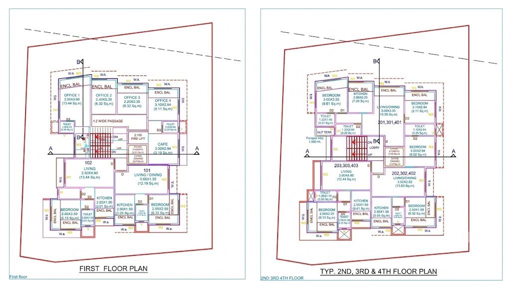 Ekdant Om Sai Floor Plans