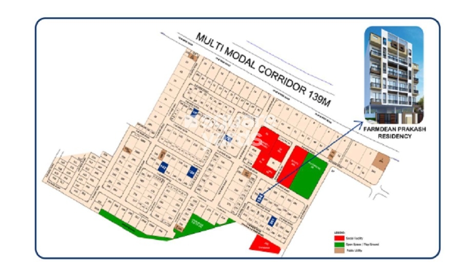 Farmdean Prakash Residency Location Image