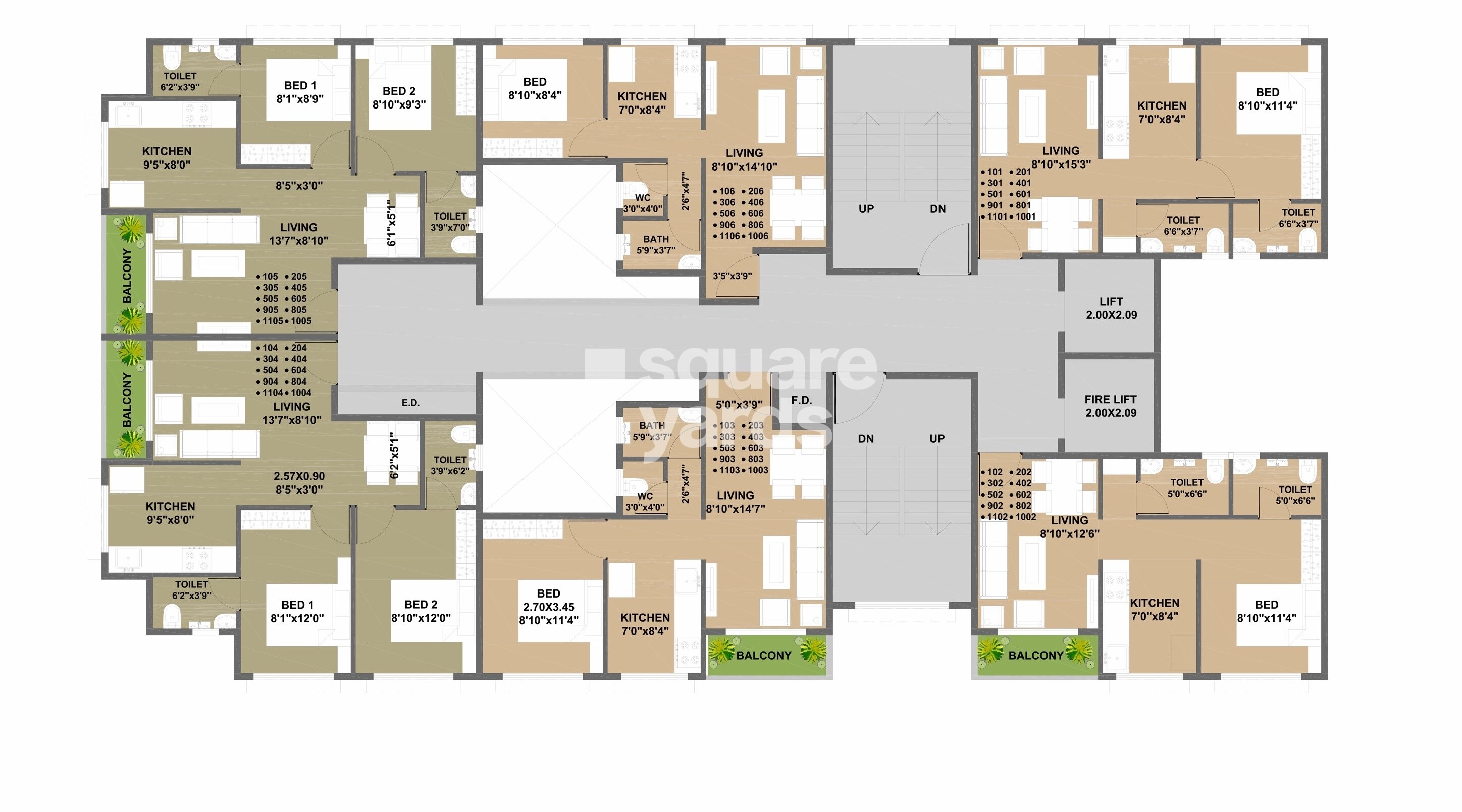 Future Sky Floor Plans 1