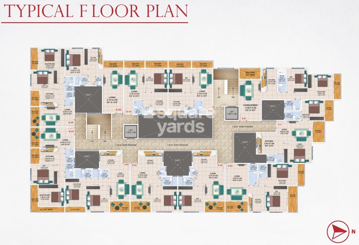 Gajvakra Residency Floor Plans