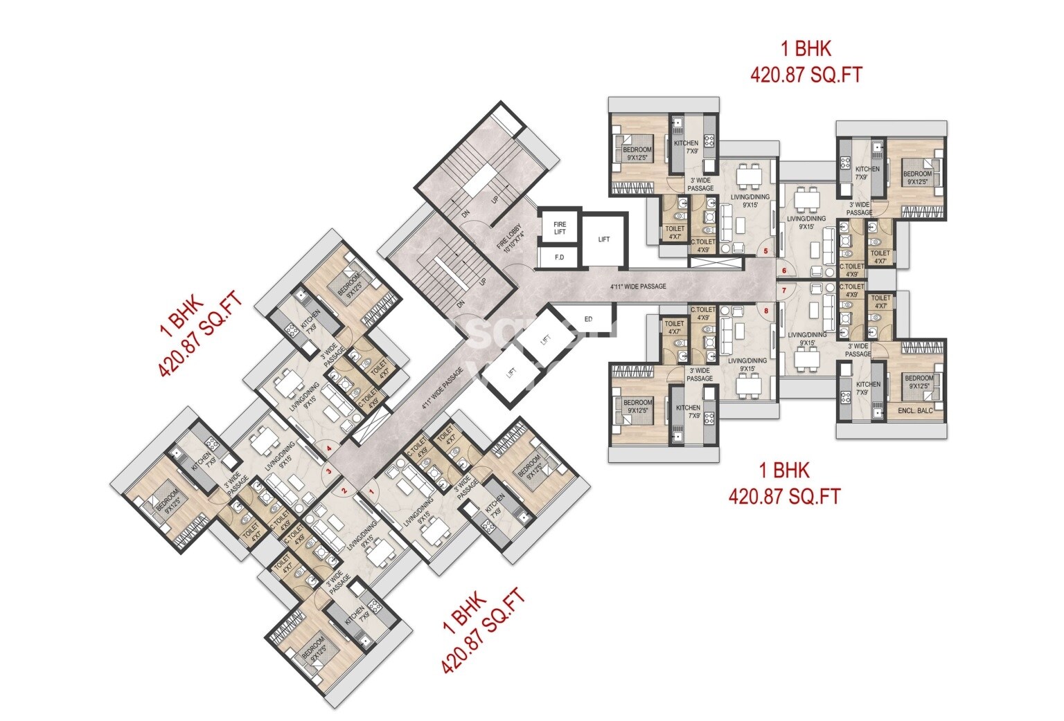 Galaxy Maplewoods Floor Plans 1