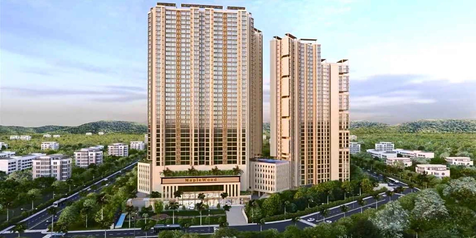 Galaxy Maplewoods residential project in Dighe