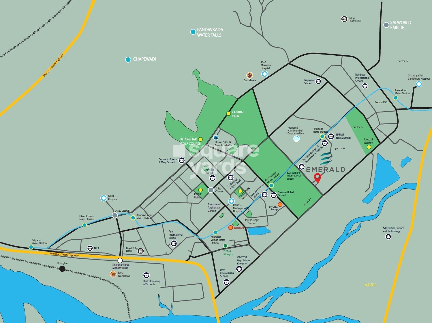 GeeCee Emerald Location Image