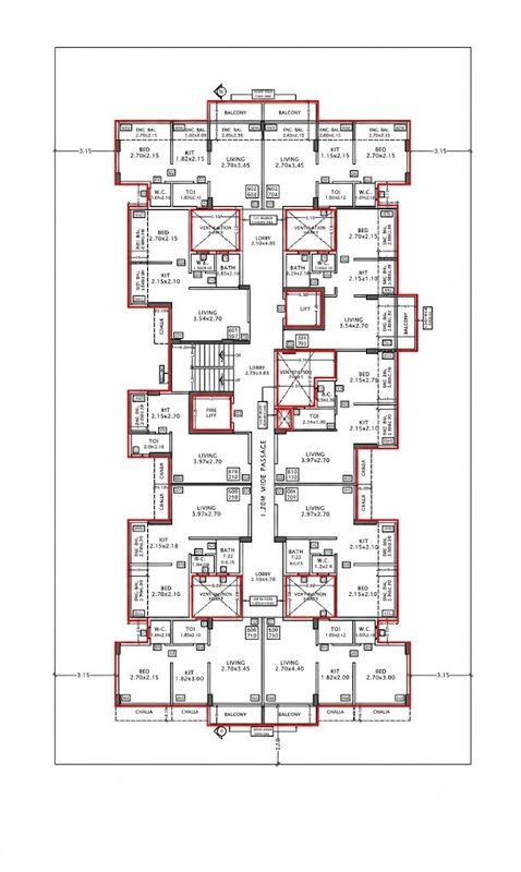 Globe Krishna Residency Floor Plans