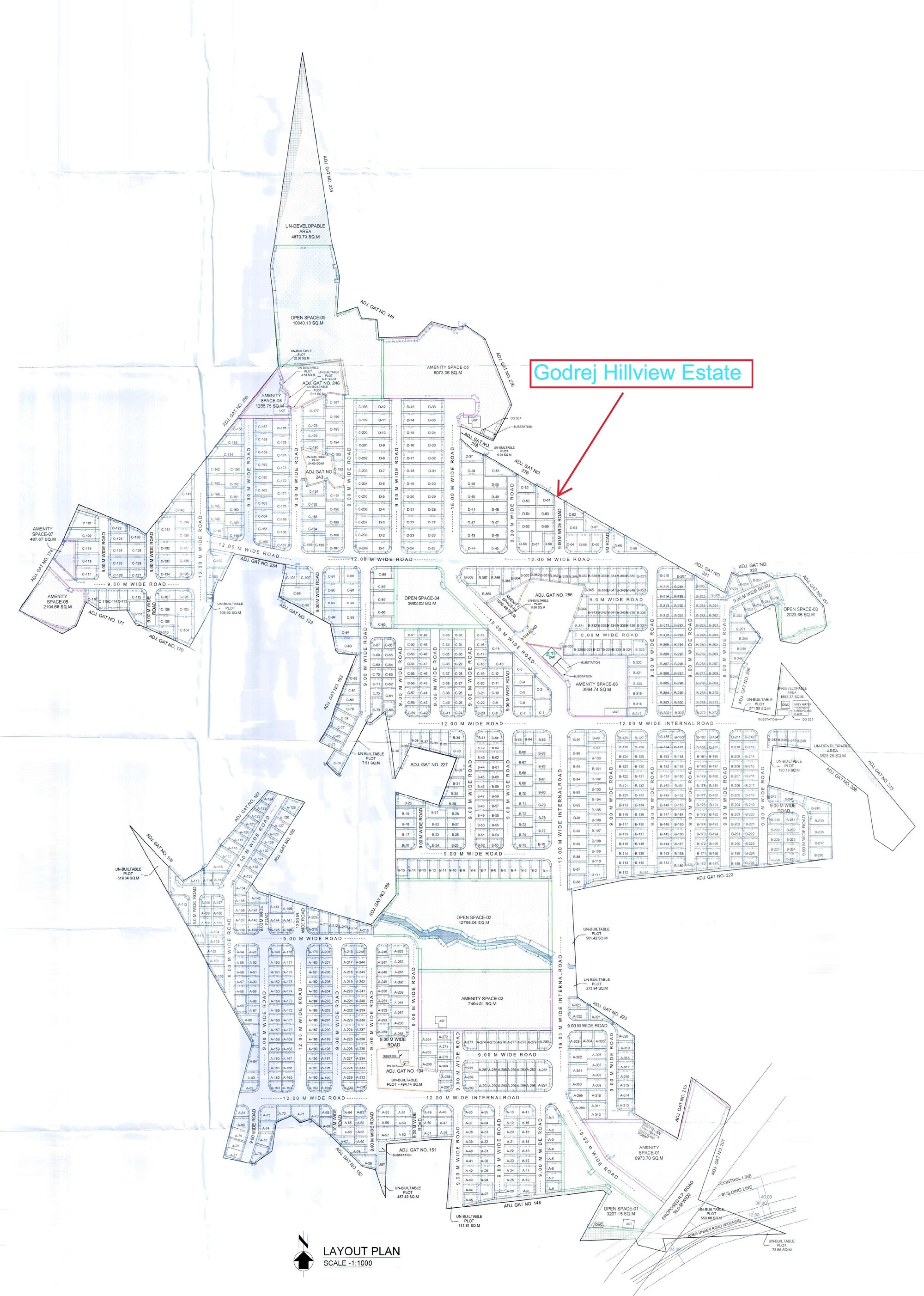 Godrej Hillview Estate Master Plan Image