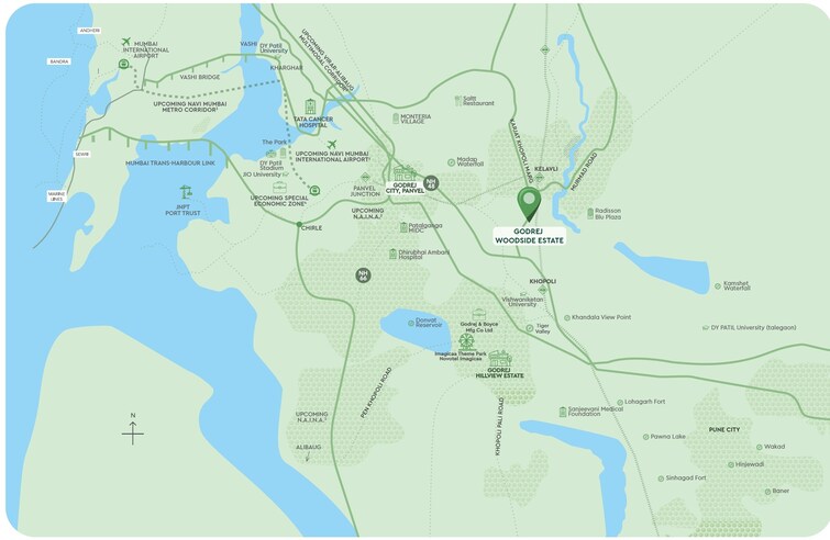 Godrej Woodside Estate Location Image