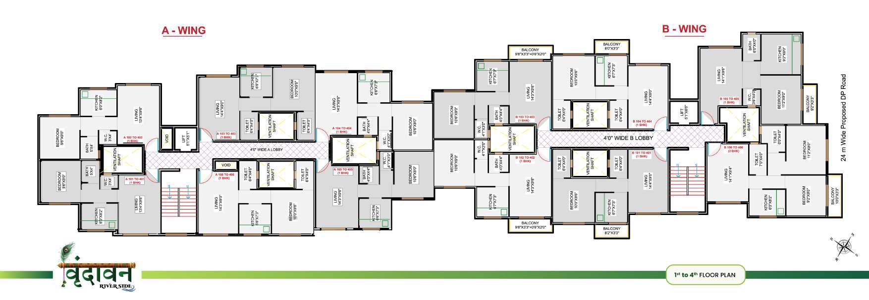 Greenscape Vrindavan Riverside Floor Plans