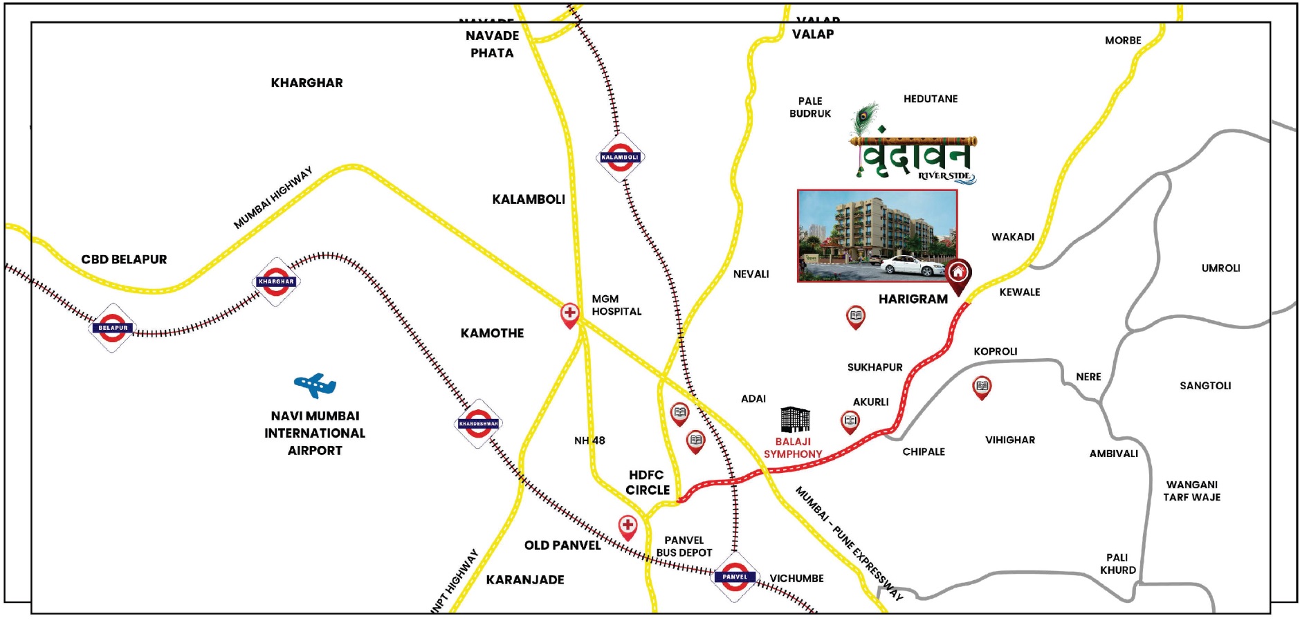 Greenscape Vrindavan Riverside Location Image