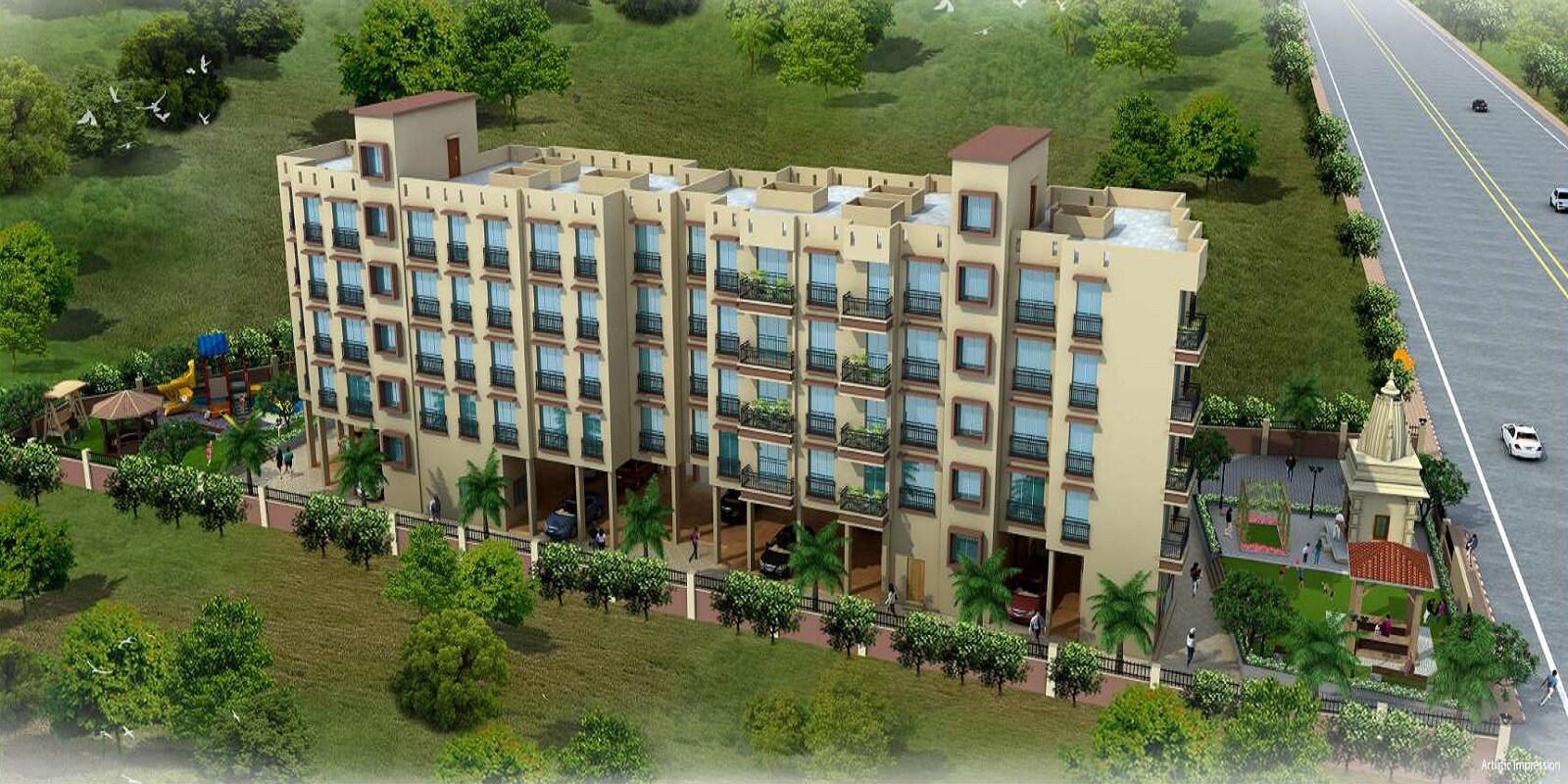 Greenscape Vrindavan Riverside residential project in Harigram