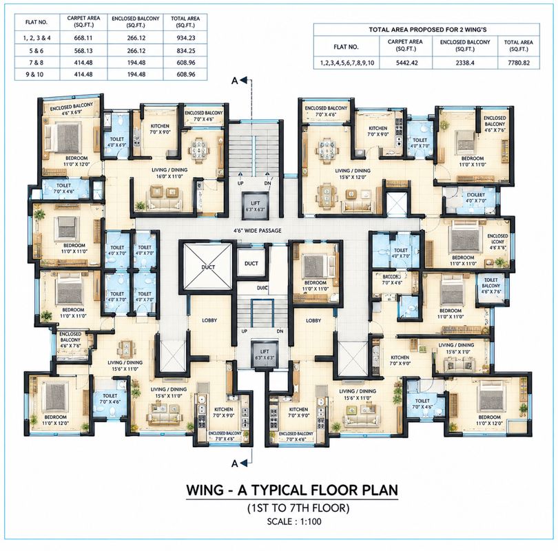 Gujar Nitya Nirgun Enclave Floor Plans
