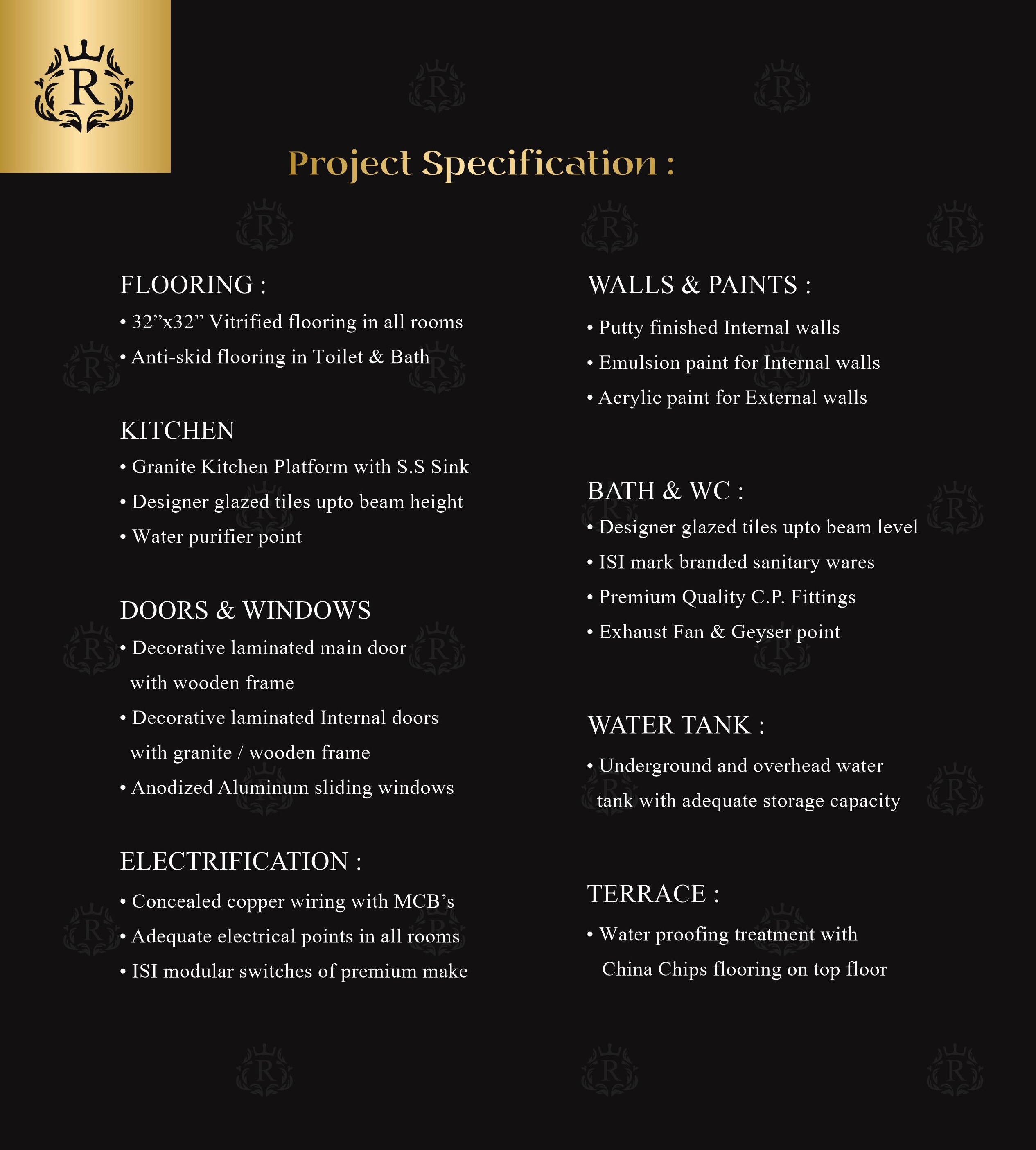 Gurukrupa Aramus Rudra Specification