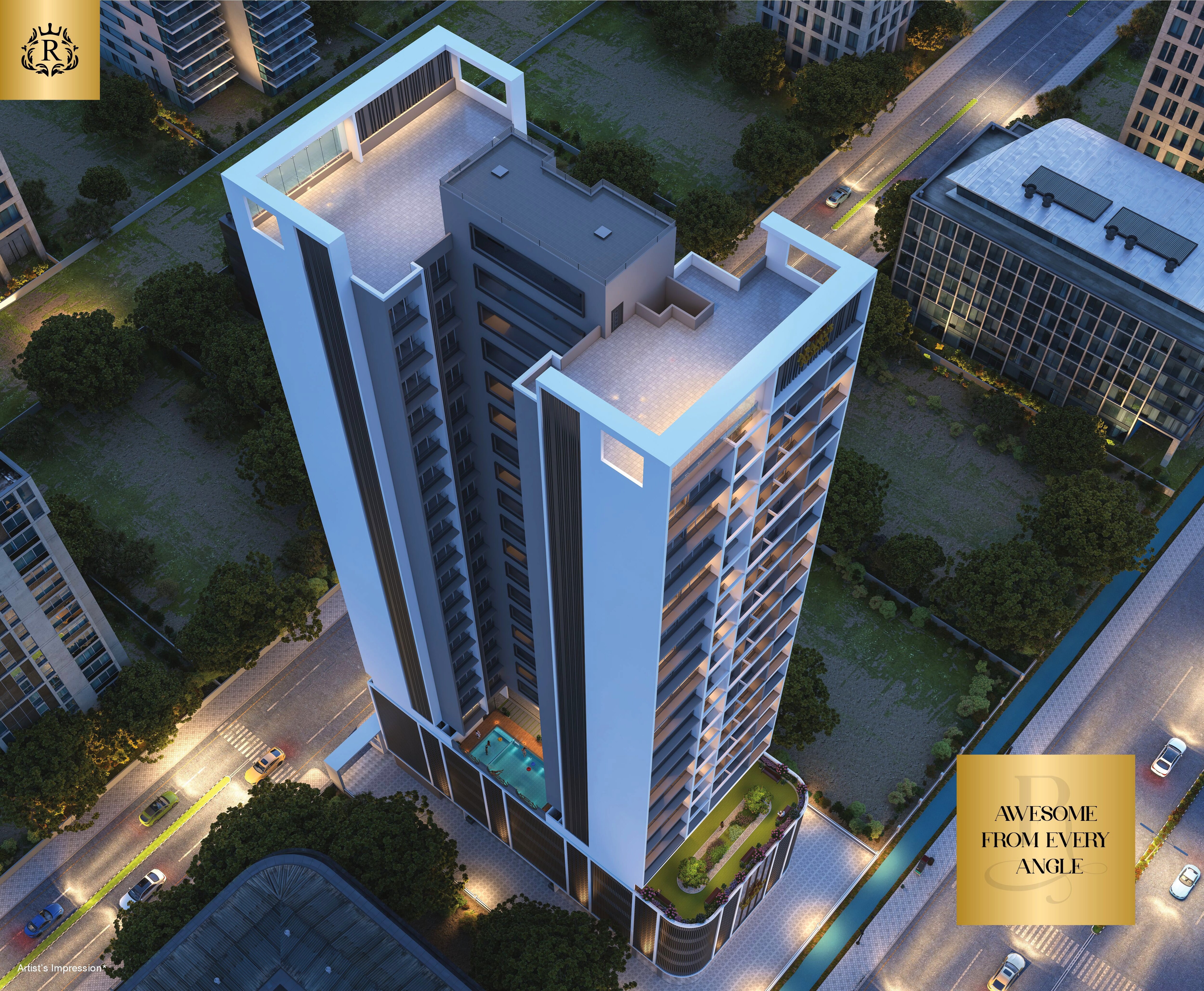 Gurukrupa Aramus Rudra Tower View