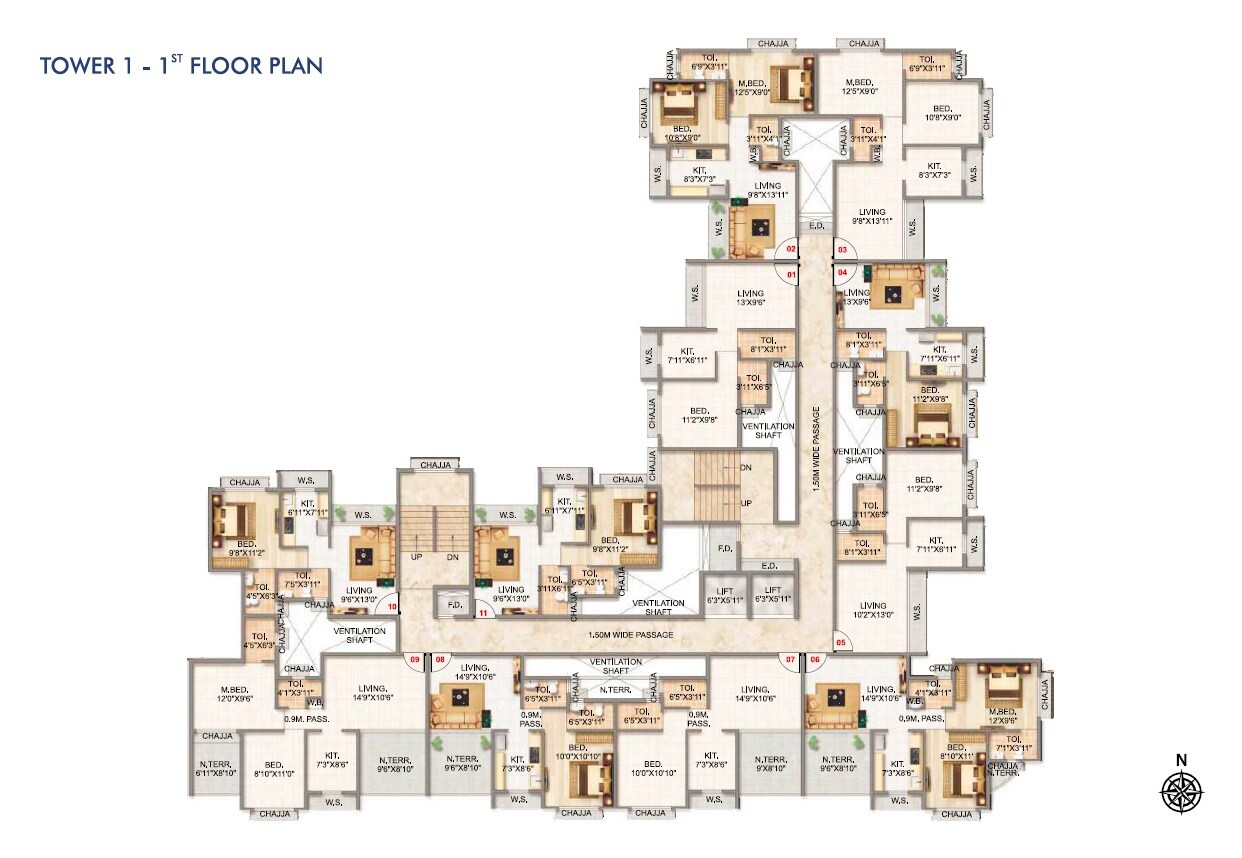 HB Nandanvan Floor Plans 1
