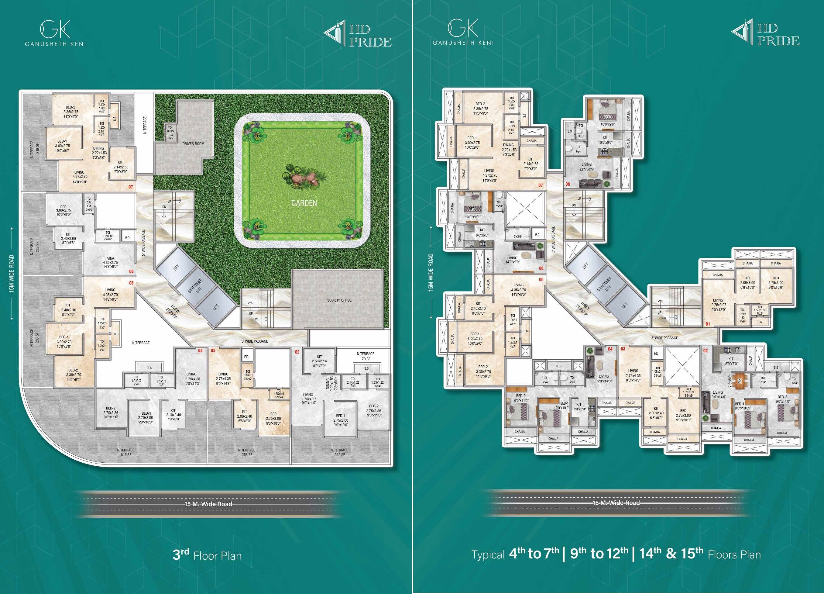 HD Pride Floor Plans