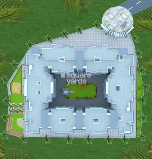 HECC-Sai-City_a large building with a soccer ball on top of it