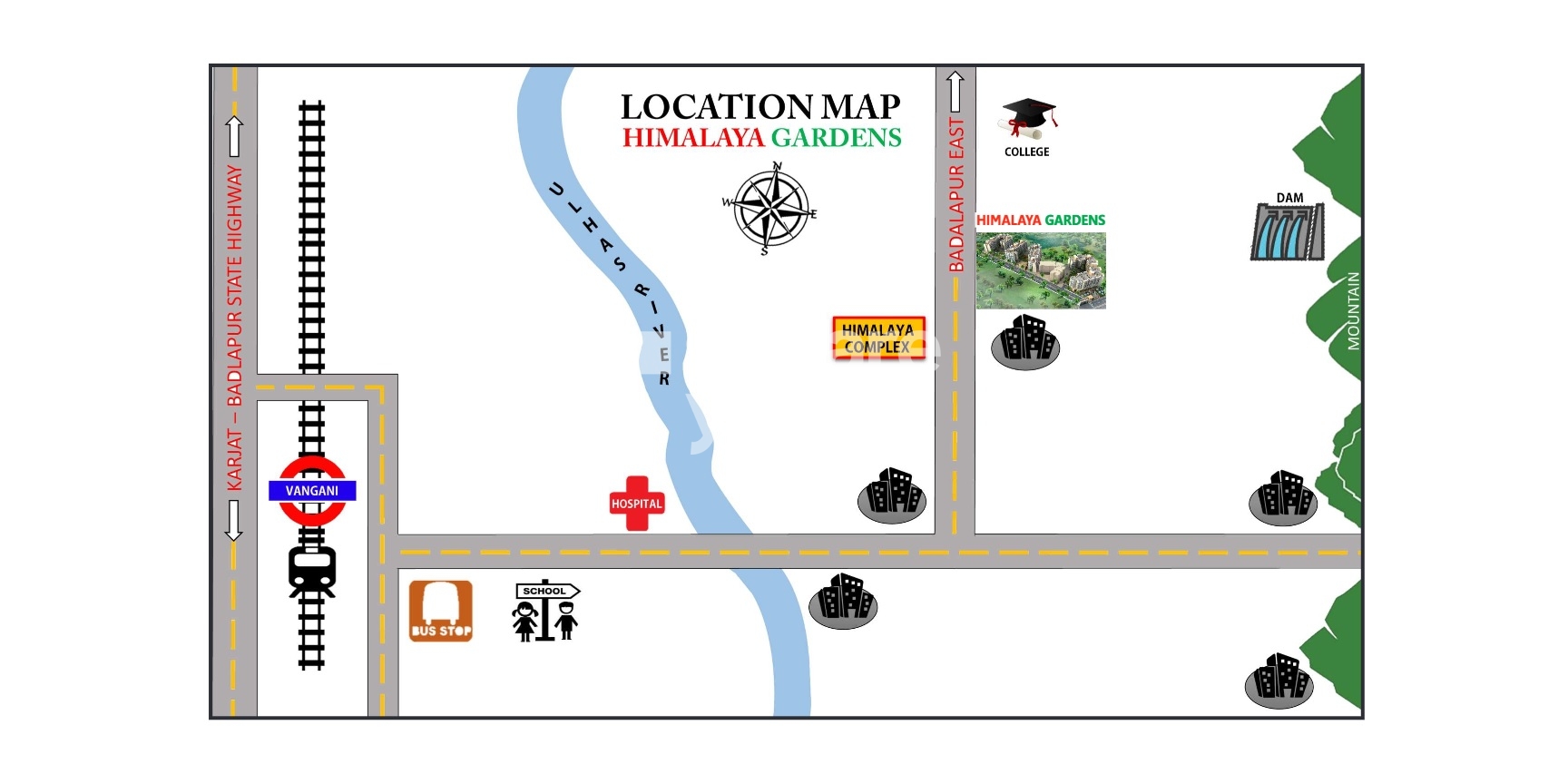 Himalaya Gardens Location Image