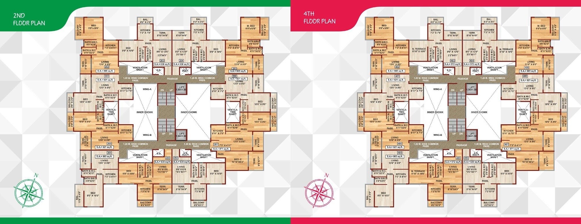 Honesty Panchashil Complex Floor Plans