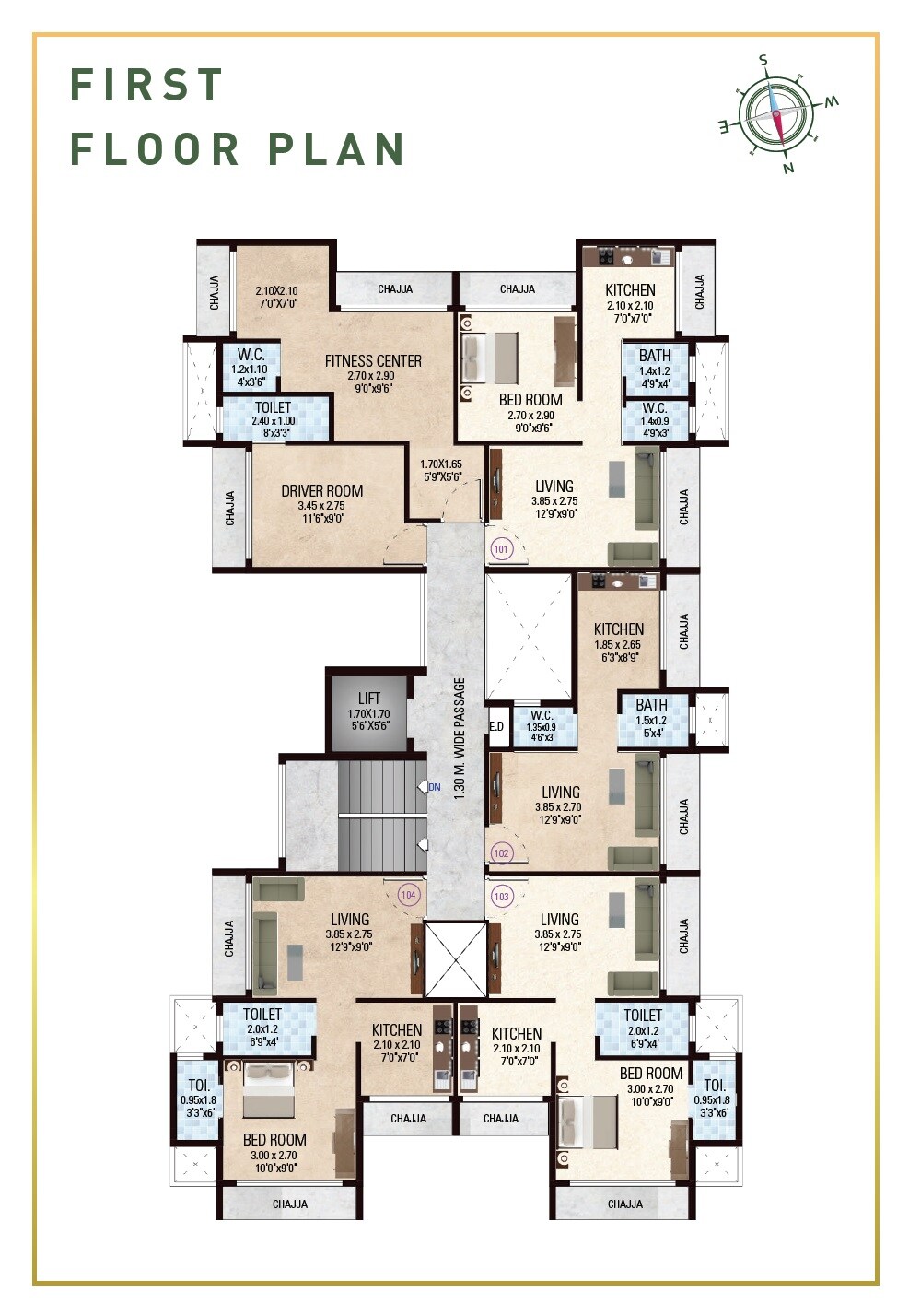 Innovative Baba Residency Floor Plans