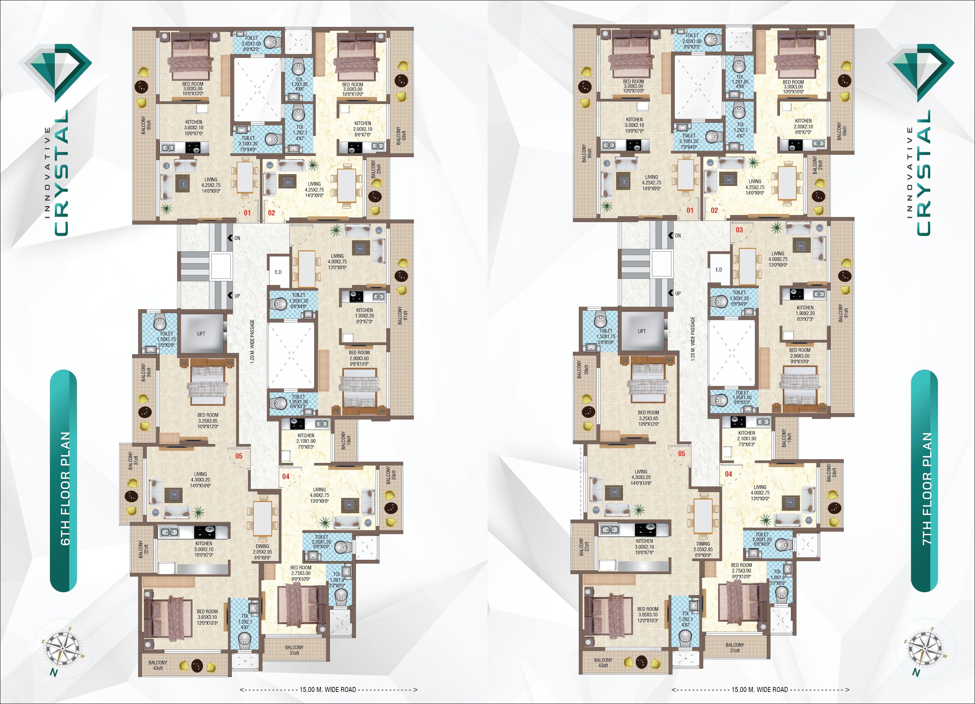 Innovative Crystal Floor Plans 1