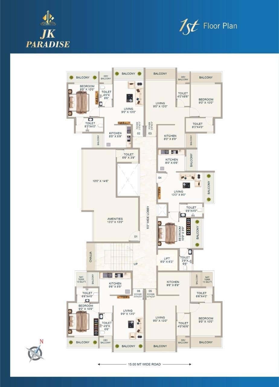 JK Paradise Floor Plans