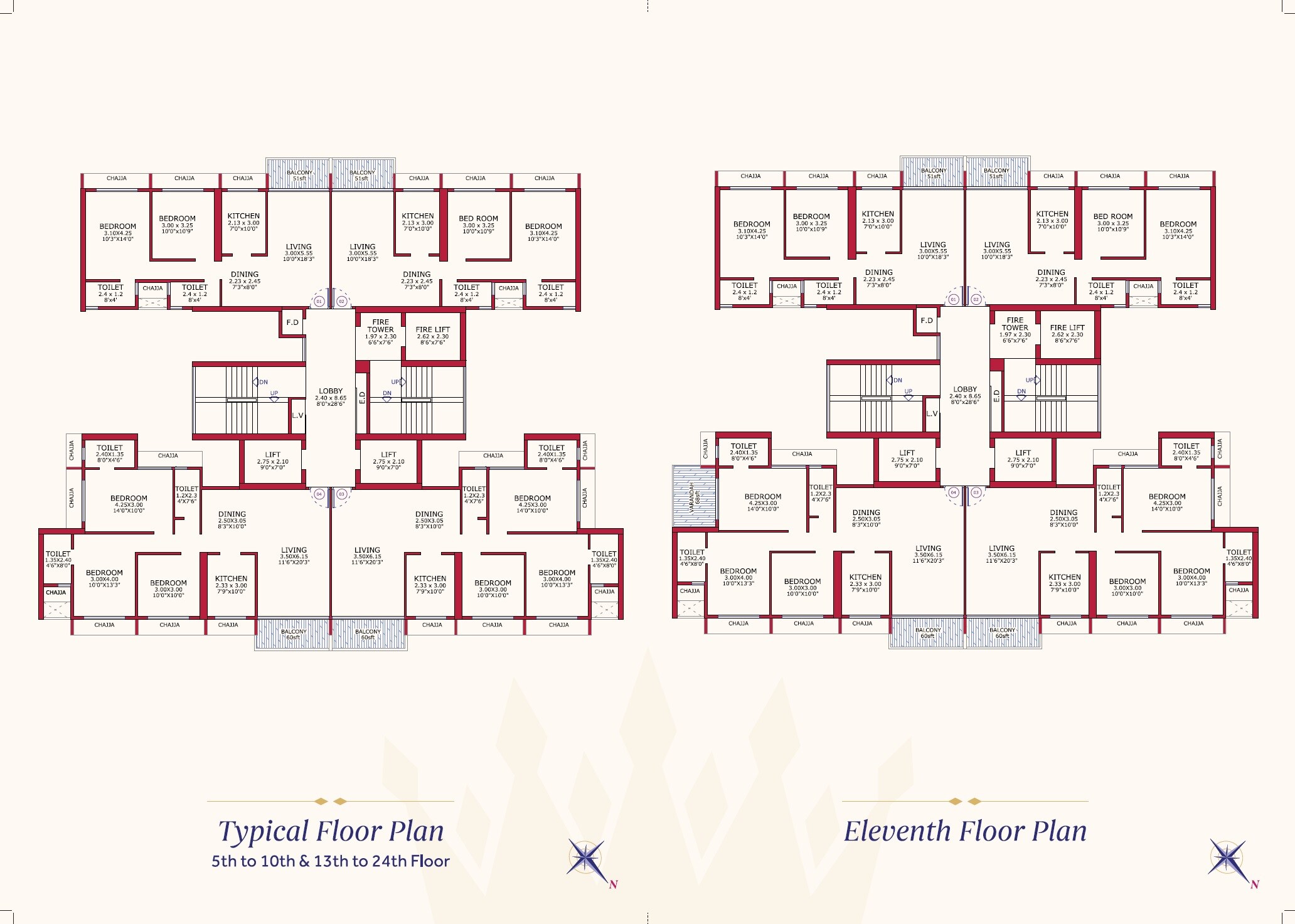 Juhi Empressa Floor Plans