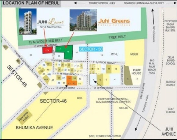 Juhi Lawns Location Image