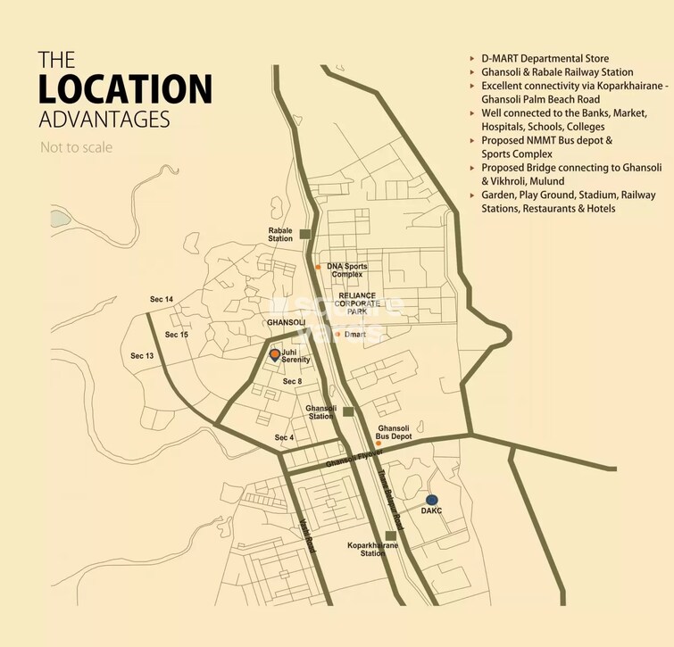 Juhi Serenity Location Image